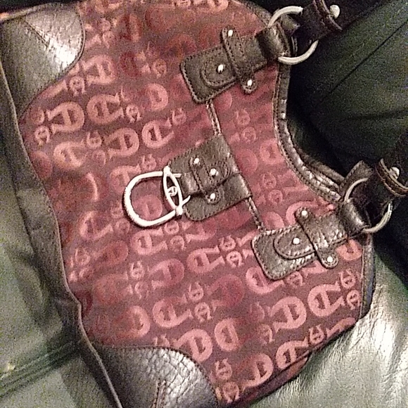 Etienne Aigner Shoulder Bag in Signature Print Brown and Rust Solid X-large - Picture 5 of 7